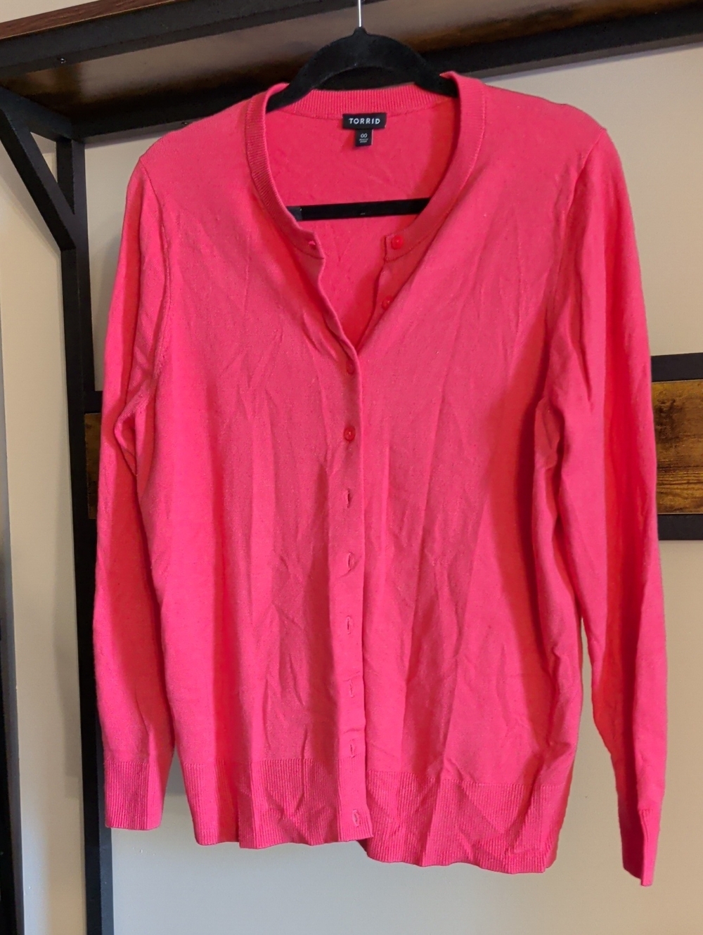 torrid Bright Pink Button-Front Cardigan